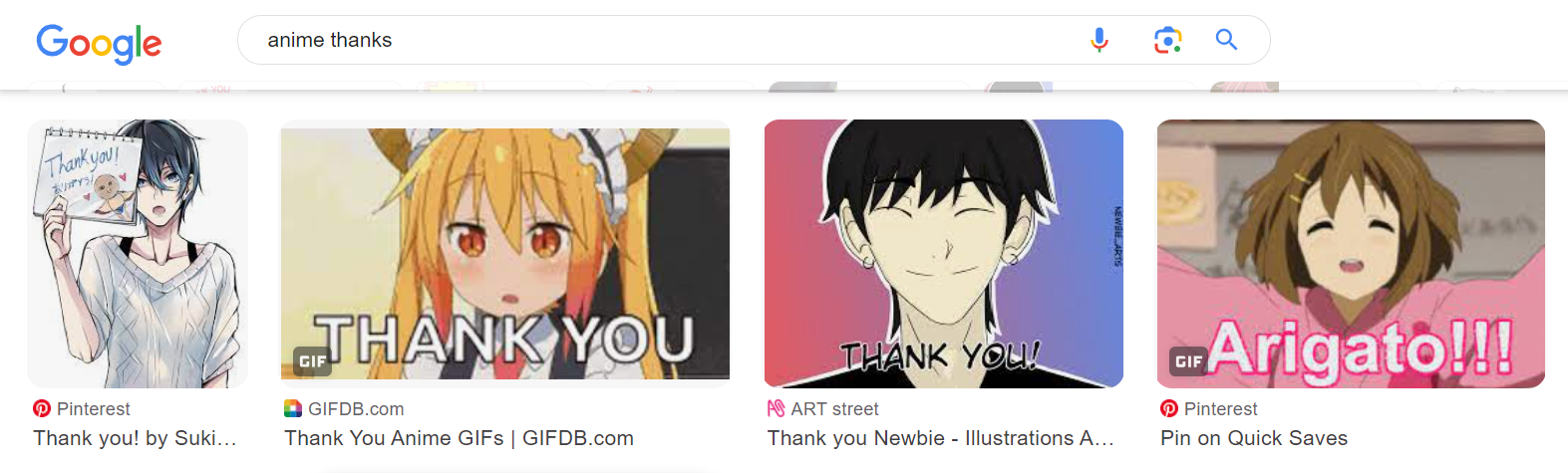 Gambar anime bilang terima kasih